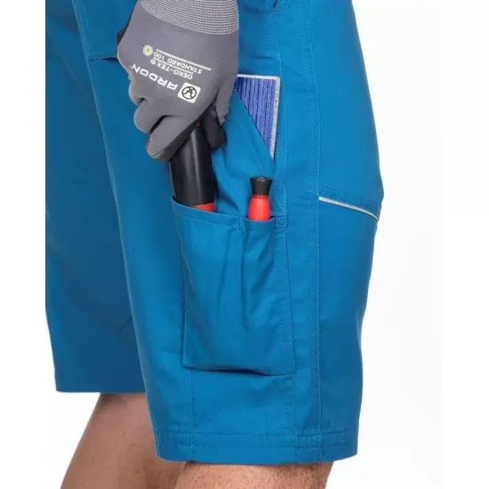 Pantaloni scurti de lucru, calitate excelenta, tercot 200g/m2, Summer, Albastru deschis Pantaloni scurti de lucru, calitate excelenta, tercot 200g/m2, Summer, Albastru deschis