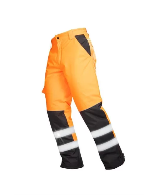 Pantaloni de iarna reflectorizanti HiVis Portocaliu Pantaloni de iarna reflectorizanti HiVis Portocaliu