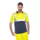 Tricou Polo Doua tonuri, Galben si bleumarin Tricou Polo Doua tonuri, Galben si bleumarin