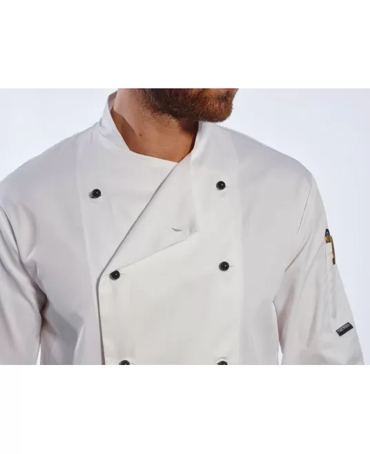 Tunica bucatari, nasturi reversibili, Alb Tunica bucatari, nasturi reversibili, Alb