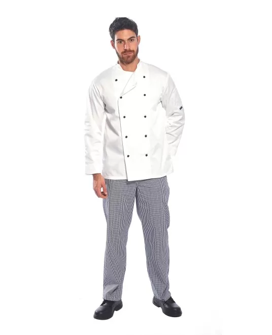 Tunica bucatari, nasturi reversibili, Alb Tunica bucatari, nasturi reversibili, Alb