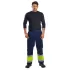 Pantaloni de protectie Multinorm: ignifuga reflectorizanta, antistatica, chimica [MV26] Galben si bleumarin