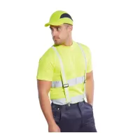 Sapca de protectie cu plasa laterala si calota dura-Galben