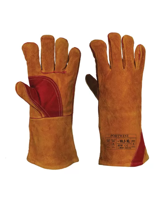 Manusi de sudura, piele calitate premium Portwest [A530] Maro