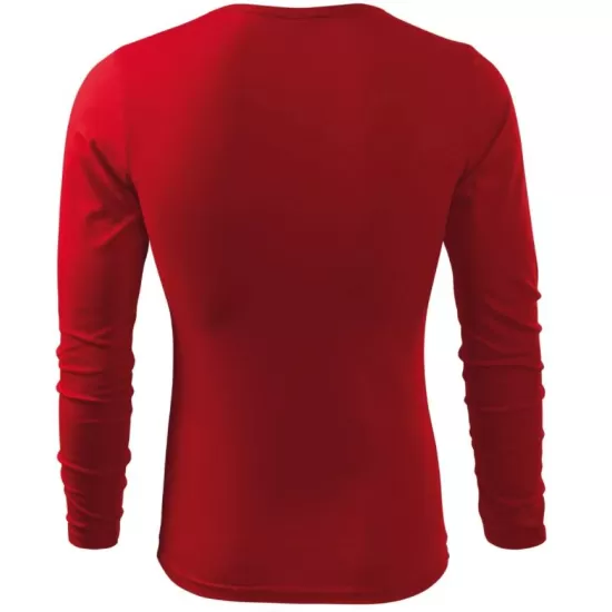 Tricou slimfit maneca lunga barbati, bumbac 160g/m2 LS 119 Malfini, Rosu Tricou slimfit maneca lunga barbati, bumbac 160g/m2 LS 119 Malfini, Rosu