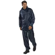 Pelerina scurta de ploaie, certificată standard ploaie EN 343, bleumarin Pelerina scurta de ploaie, certificată standard ploaie EN 343, bleumarin
