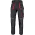 Pantaloni de lucru Carl, tercot 235g/mp, Negru-rosu