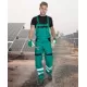 Salopeta cu pieptar Cool Trend dungi reflectorizante, bumbac 260g/m2 Verde Salopeta cu pieptar Cool Trend dungi reflectorizante, bumbac 260g/m2 Verde