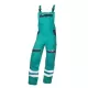 Salopeta cu pieptar Cool Trend dungi reflectorizante, bumbac 260g/m2 Verde Salopeta cu pieptar Cool Trend dungi reflectorizante, bumbac 260g/m2 Verde