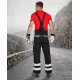 Salopeta cu pieptar Cool Trend Reflex dungi reflectorizante, bumbac 260g/m2 Negru Salopeta cu pieptar Cool Trend Reflex dungi reflectorizante, bumbac 260g/m2 Negru