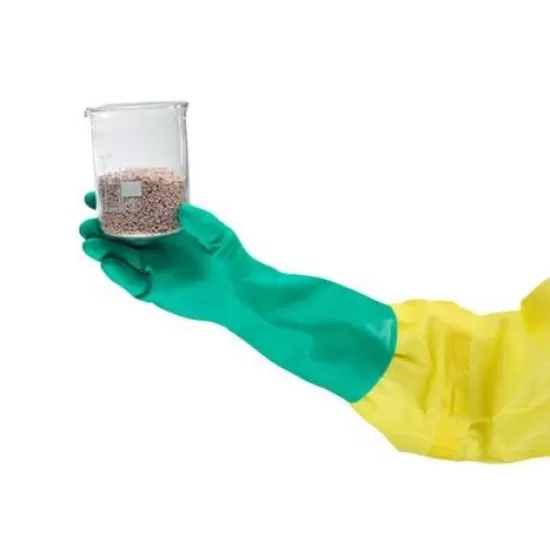 Ansell 37-676 Sol-Vex Manusi de protectie antichimica, nitril, reutilizabile Verde Ansell 37-676 Sol-Vex Manusi de protectie antichimica, nitril, reutilizabile Verde