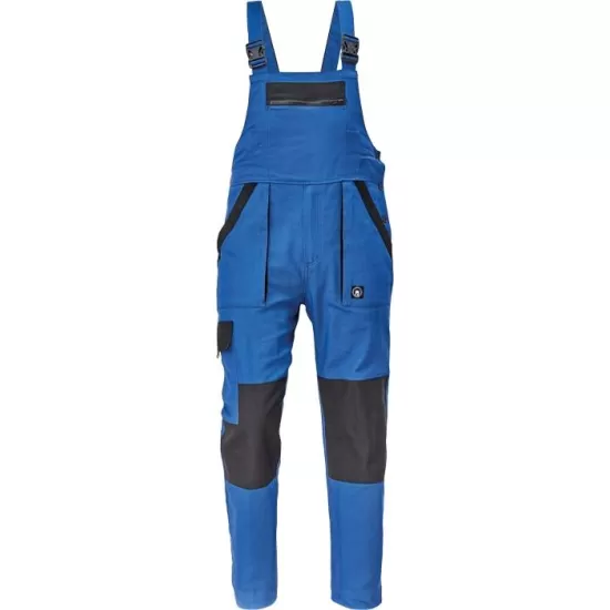 Salopeta cu pieptar bumbac 260g/m2, Max Neo Albastru Salopeta cu pieptar bumbac 260g/m2, Max Neo Albastru