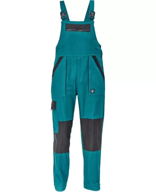 Salopeta cu pieptar bumbac 260g/m2, Max Neo Verde