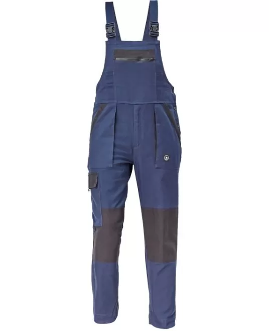 Salopeta cu pieptar bumbac 260g/m2, Max Neo Bleumarin