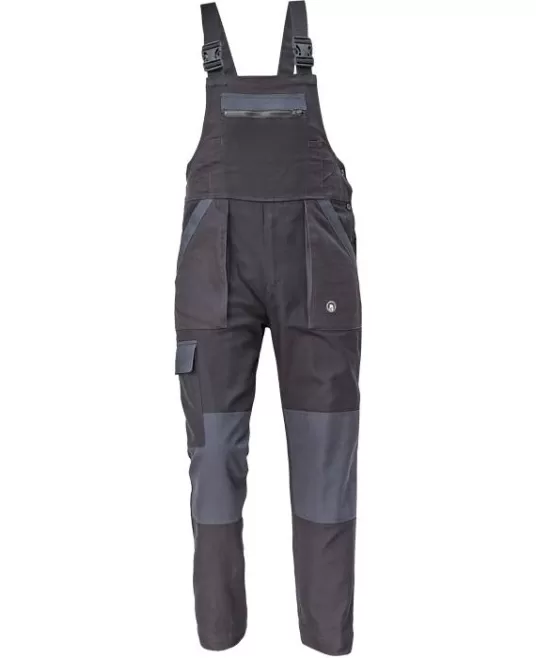 Salopeta cu pieptar bumbac 260g/m2, Max Neo Negru