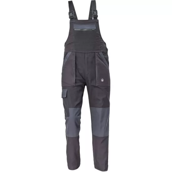 Salopeta cu pieptar bumbac 260g/m2, Max Neo Negru Salopeta cu pieptar bumbac 260g/m2, Max Neo Negru