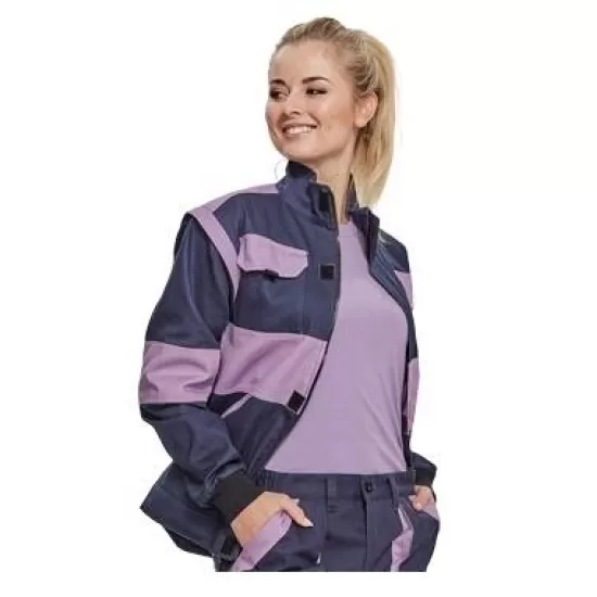 Jacheta de lucru cu maneci detasabile, model special pentru femei, bleumarin cu mov, colectia Max Neo Violet Jacheta de lucru cu maneci detasabile, model special pentru femei, bleumarin cu mov, colectia Max Neo Violet