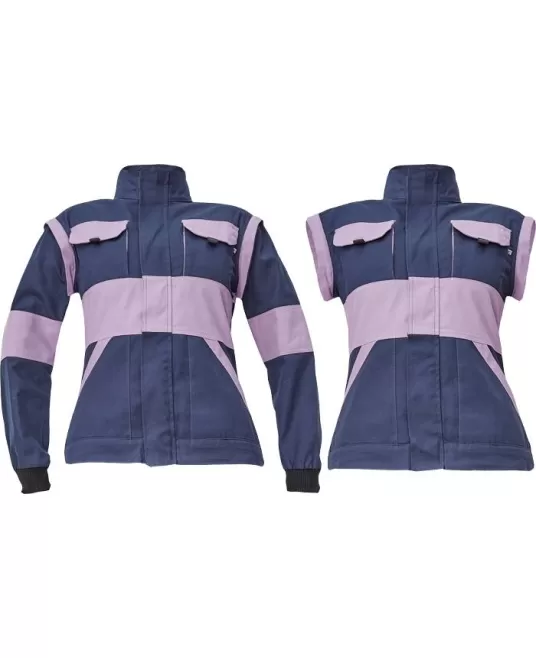 Jacheta de lucru cu maneci detasabile, model special pentru femei, bleumarin cu mov, colectia Max Neo Violet Jacheta de lucru cu maneci detasabile, model special pentru femei, bleumarin cu mov, colectia Max Neo Violet