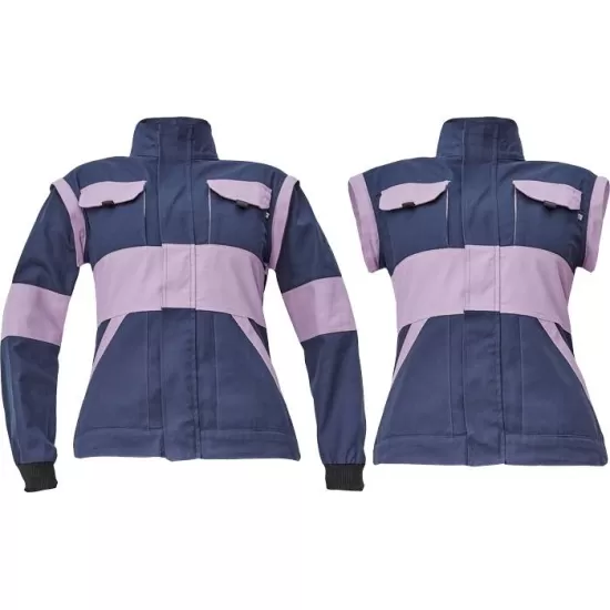 Jacheta de lucru cu maneci detasabile, model special pentru femei, bleumarin cu mov, colectia Max Neo Violet Jacheta de lucru cu maneci detasabile, model special pentru femei, bleumarin cu mov, colectia Max Neo Violet