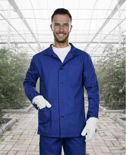 Costum salopeta (jacheta+pantaloni) bumbac 245g/m2 Albastru Royal Costum salopeta (jacheta+pantaloni) bumbac 245g/m2 Albastru Royal