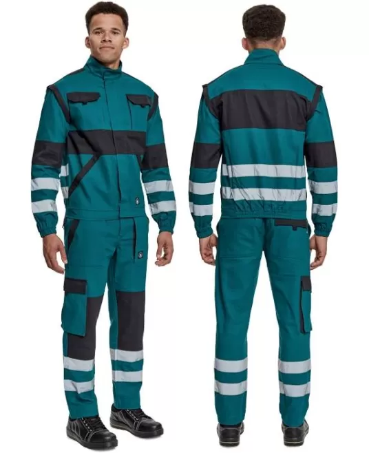 Jacheta 2-in-1 cu dungi reflectorizante, Max Neo Reflex, verde