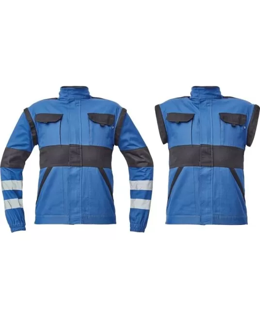 Jacheta 2-in-1 cu dungi reflectorizante, Max Neo Reflex, albastru Jacheta 2-in-1 cu dungi reflectorizante, Max Neo Reflex, albastru