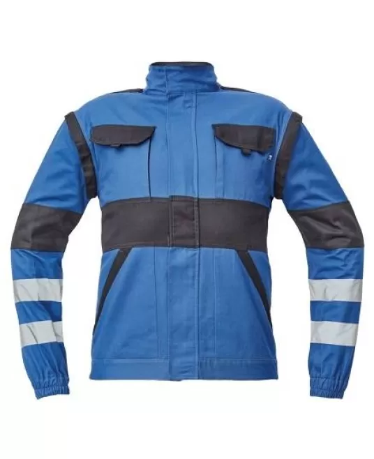 Jacheta 2-in-1 cu dungi reflectorizante, Max Neo Reflex, albastru
