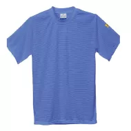 Tricou ESD antistatic cu maneca scurta,195/m2 [AS20] Albastru