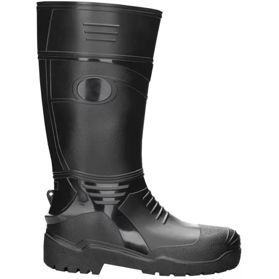 Cizme de lucru apa-noroi PVC, calitate premium Negru Cizme de lucru apa-noroi PVC, calitate premium Negru