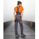 Salopeta cu pieptar femei, bumbac 260g/m2, Cool Trend Gri si Portocaliu Salopeta cu pieptar femei, bumbac 260g/m2, Cool Trend Gri si Portocaliu