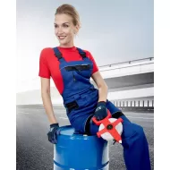 Salopeta cu pieptar femei, albastru