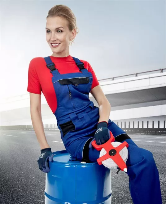 Salopeta cu pieptar femei, albastru