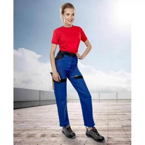 Pantaloni de lucru femei, albastru Pantaloni de lucru femei, albastru