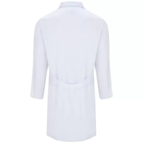 Halat alb pentru barbati, tercot 195g/m2 Halat alb pentru barbati, tercot 195g/m2