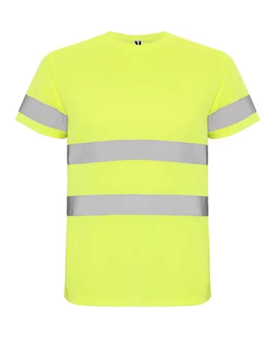 Tricou HiVis poliester 100%, 130g/mp Galben Tricou HiVis poliester 100%, 130g/mp Galben