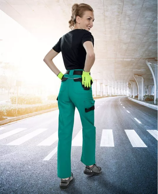 Pantaloni de lucru femei, verde Pantaloni de lucru femei, verde