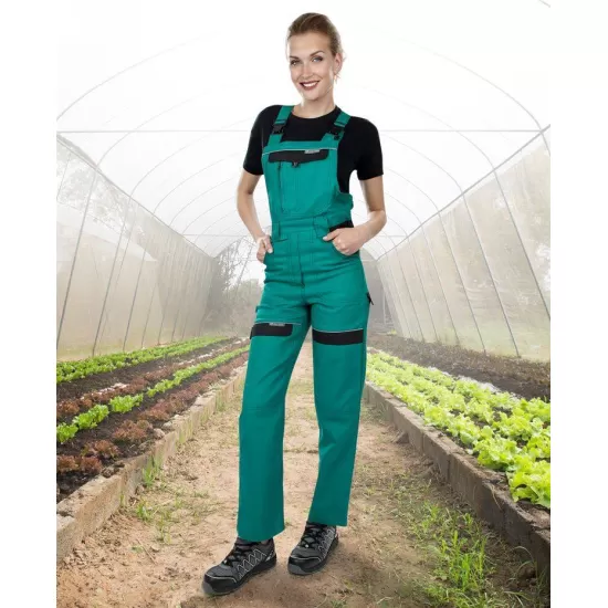 Salopeta cu pieptar femei, verde Salopeta cu pieptar femei, verde