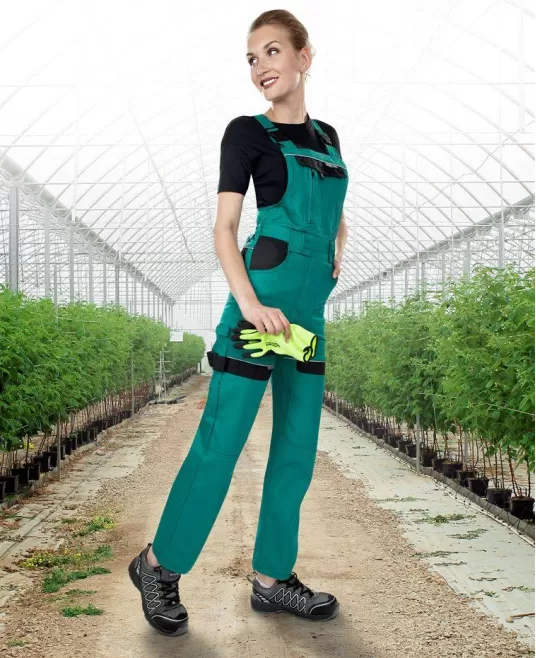 Salopeta cu pieptar femei, verde Salopeta cu pieptar femei, verde