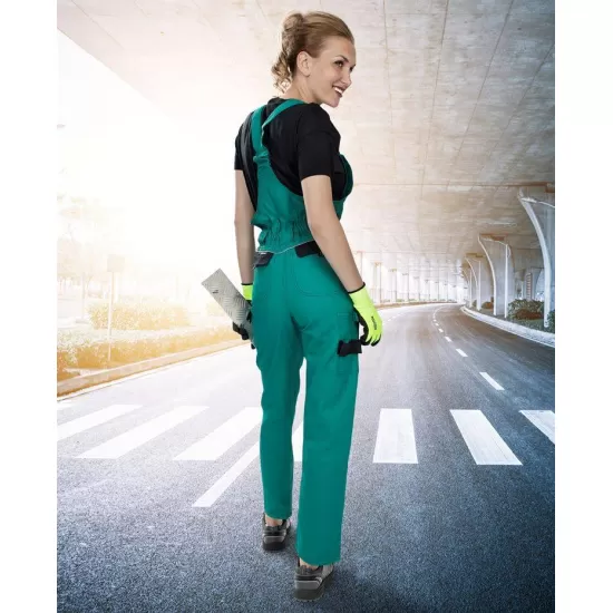 Salopeta cu pieptar femei, verde Salopeta cu pieptar femei, verde