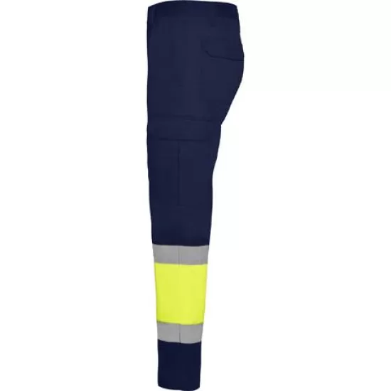 Pantaloni de vara HiVis dungi reflectorizante Daily, Galben bleumarin Pantaloni de vara HiVis dungi reflectorizante Daily, Galben bleumarin