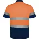 Tricou polo HiVis reflectorizant, poliester, Portocaliu bleumarin Tricou polo HiVis reflectorizant, poliester, Portocaliu bleumarin