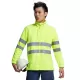 Jacheta fleece reflectorizanta, calduroasa, rezistenta la vant, galben neon Jacheta fleece reflectorizanta, calduroasa, rezistenta la vant, galben neon