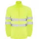 Jacheta fleece reflectorizanta, calduroasa, rezistenta la vant, galben neon Jacheta fleece reflectorizanta, calduroasa, rezistenta la vant, galben neon