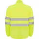 Jacheta fleece reflectorizanta, calduroasa, rezistenta la vant, galben neon Jacheta fleece reflectorizanta, calduroasa, rezistenta la vant, galben neon