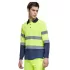 Tricou polo reflectorizant, cu maneca lunga Galben si bleumarin