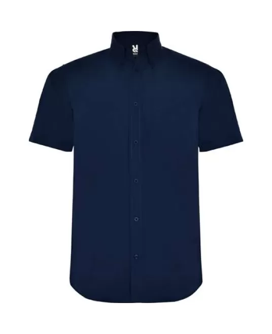 Camasa maneca scurta barbati,130g/mp Bleumarin Camasa maneca scurta barbati,130g/mp Bleumarin