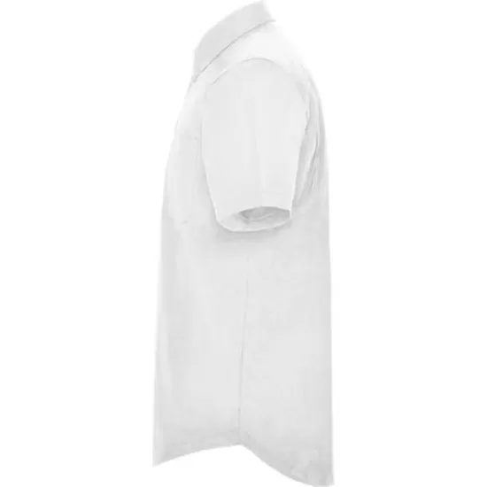 Camasa maneca scurta barbati, 130g/mp Alb Camasa maneca scurta barbati, 130g/mp Alb