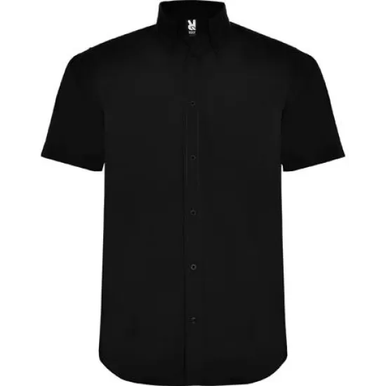 Camasa maneca scurta barbati, 130g/mp Negru Camasa maneca scurta barbati, 130g/mp Negru