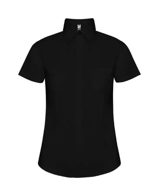 Camasa cu maneca scurta femei, 130g/m2 Negru Camasa cu maneca scurta femei, 130g/m2 Negru