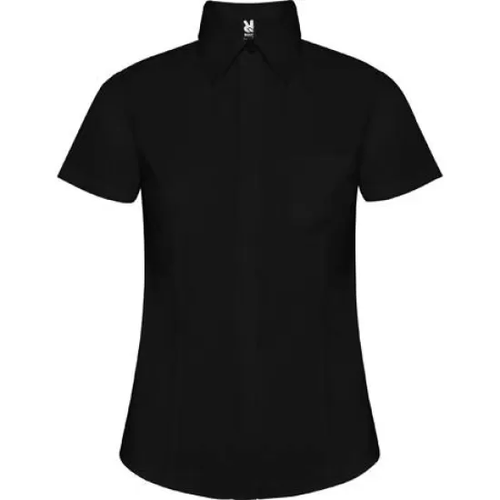 Camasa cu maneca scurta femei, 130g/m2 Negru Camasa cu maneca scurta femei, 130g/m2 Negru